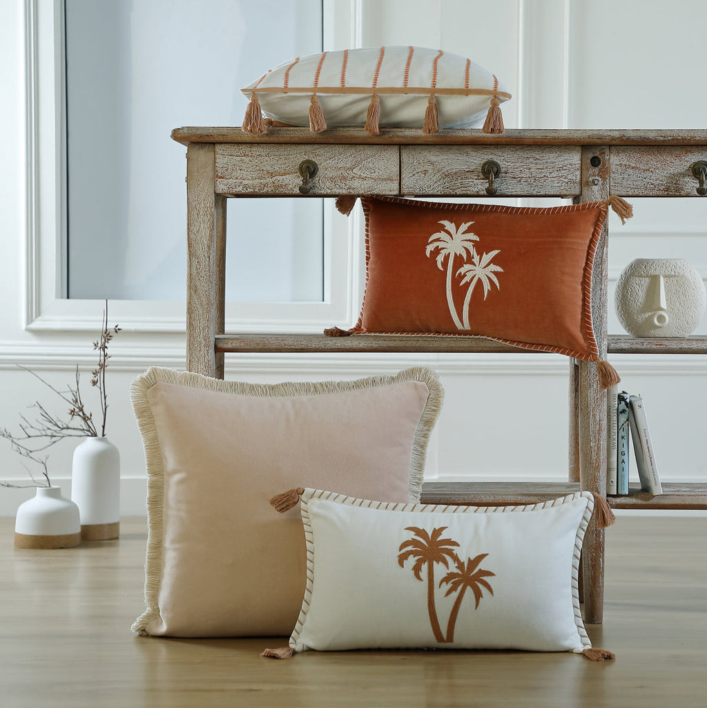 Housse de coussin velours de coton 50x30 OASIS VELOURS    febronie.com