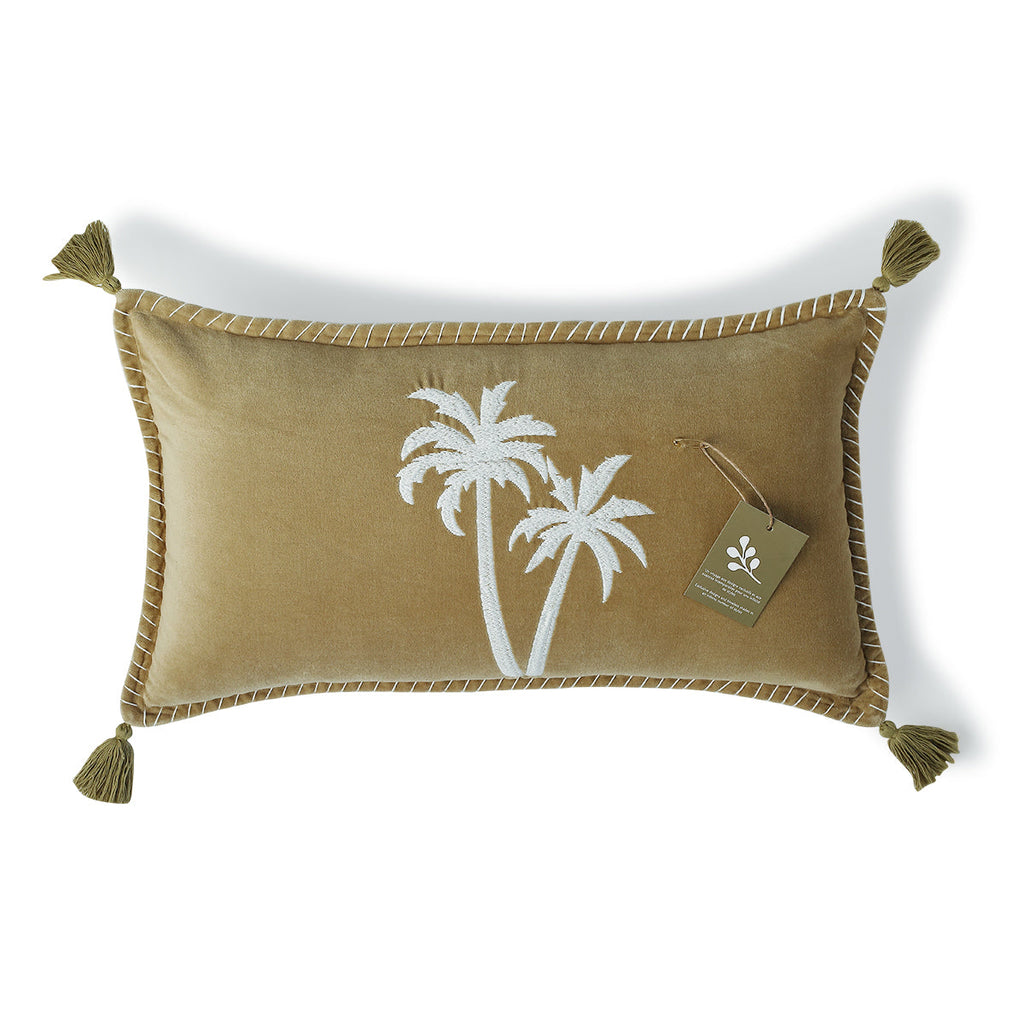 Housse de coussin velours de coton 50x30 OASIS VELOURS    febronie.com
