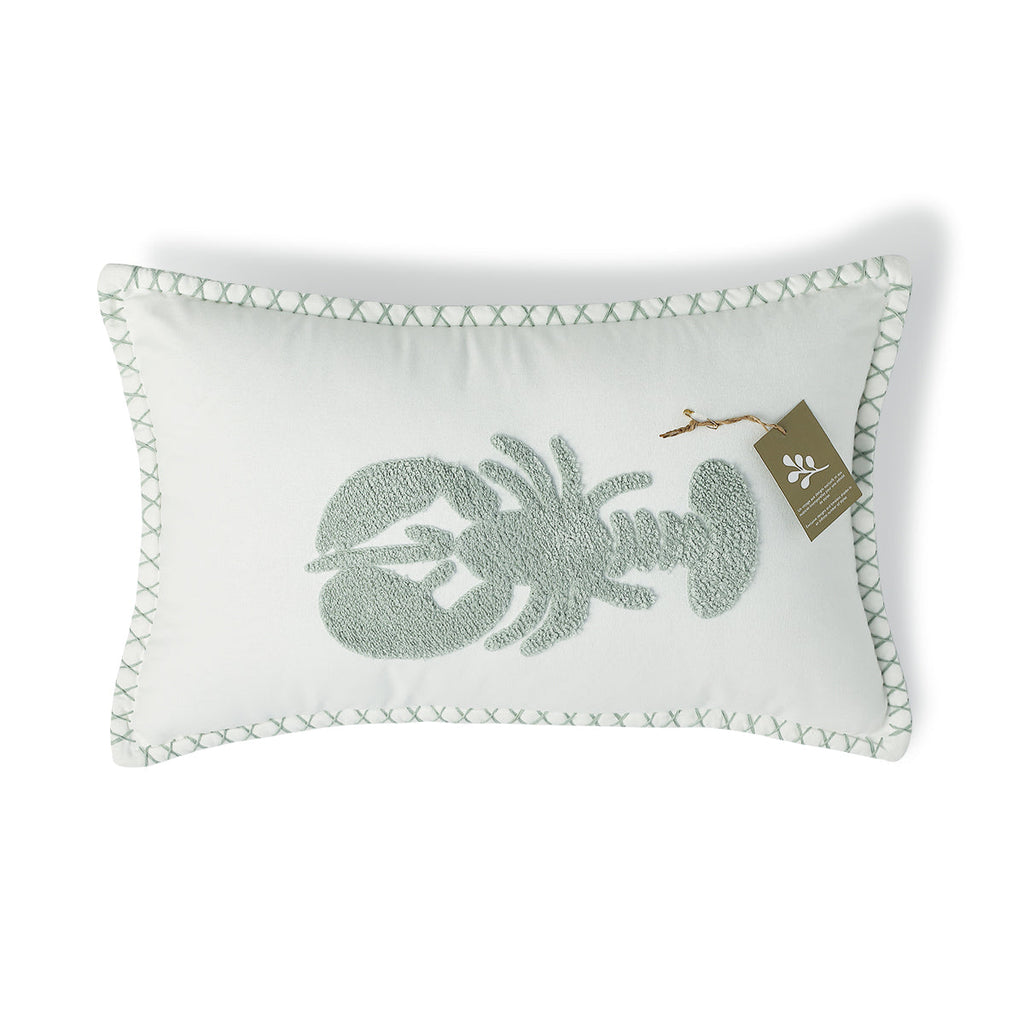 Housse de coussin toile de coton 50x30 LOBSTER    febronie.com