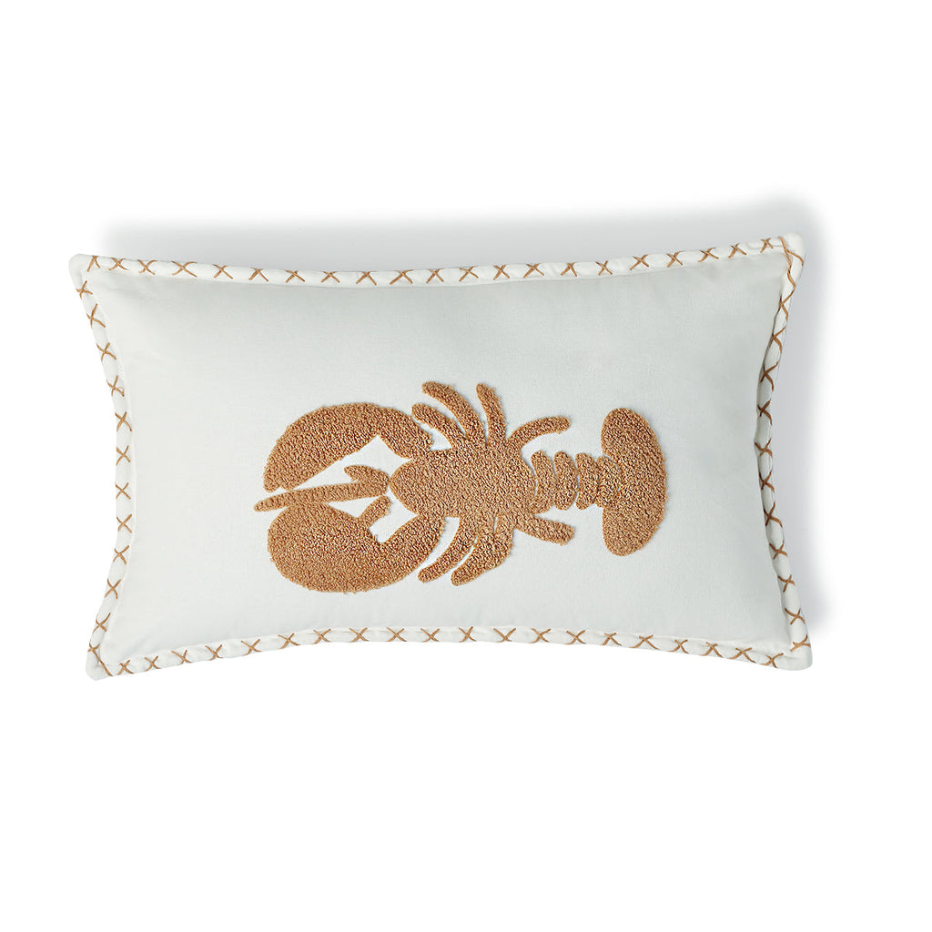 Housse de coussin toile de coton 50x30 LOBSTER    febronie.com