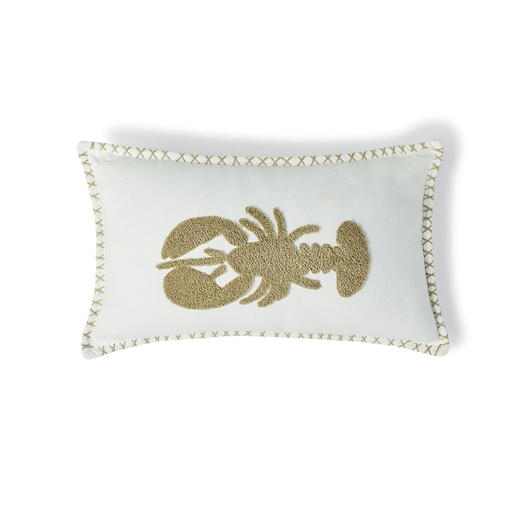 Housse de coussin toile de coton 50x30 LOBSTER    febronie.com