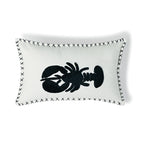 Housse de coussin toile de coton 50x30 LOBSTER    febronie.com
