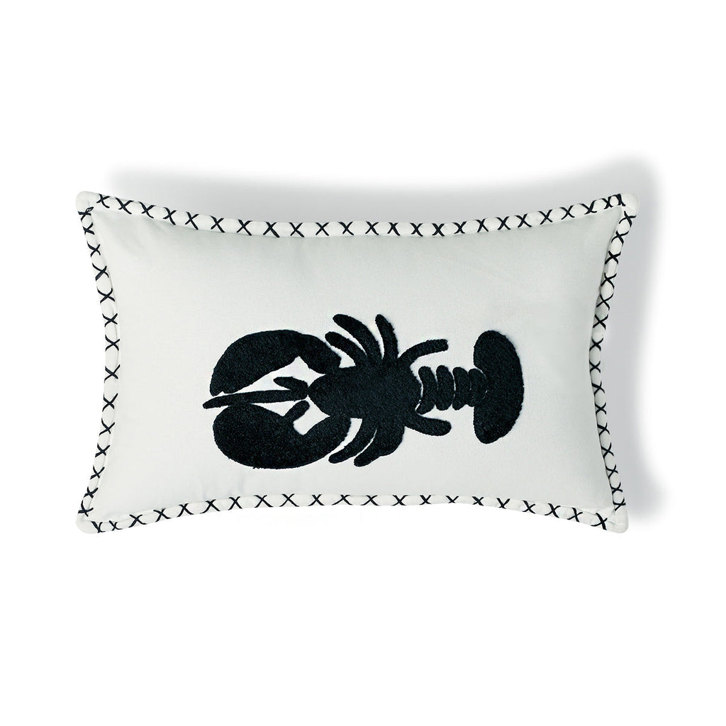 Housse de coussin toile de coton 50x30 LOBSTER    febronie.com