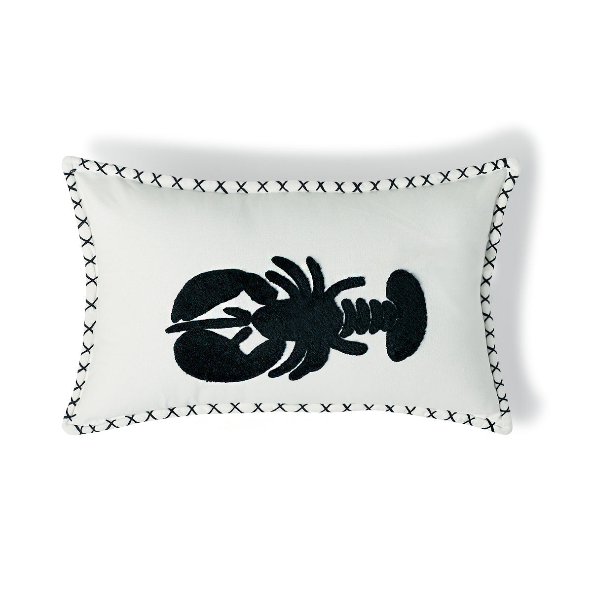 Housse de coussin toile de coton 50x30 LOBSTER    febronie.com