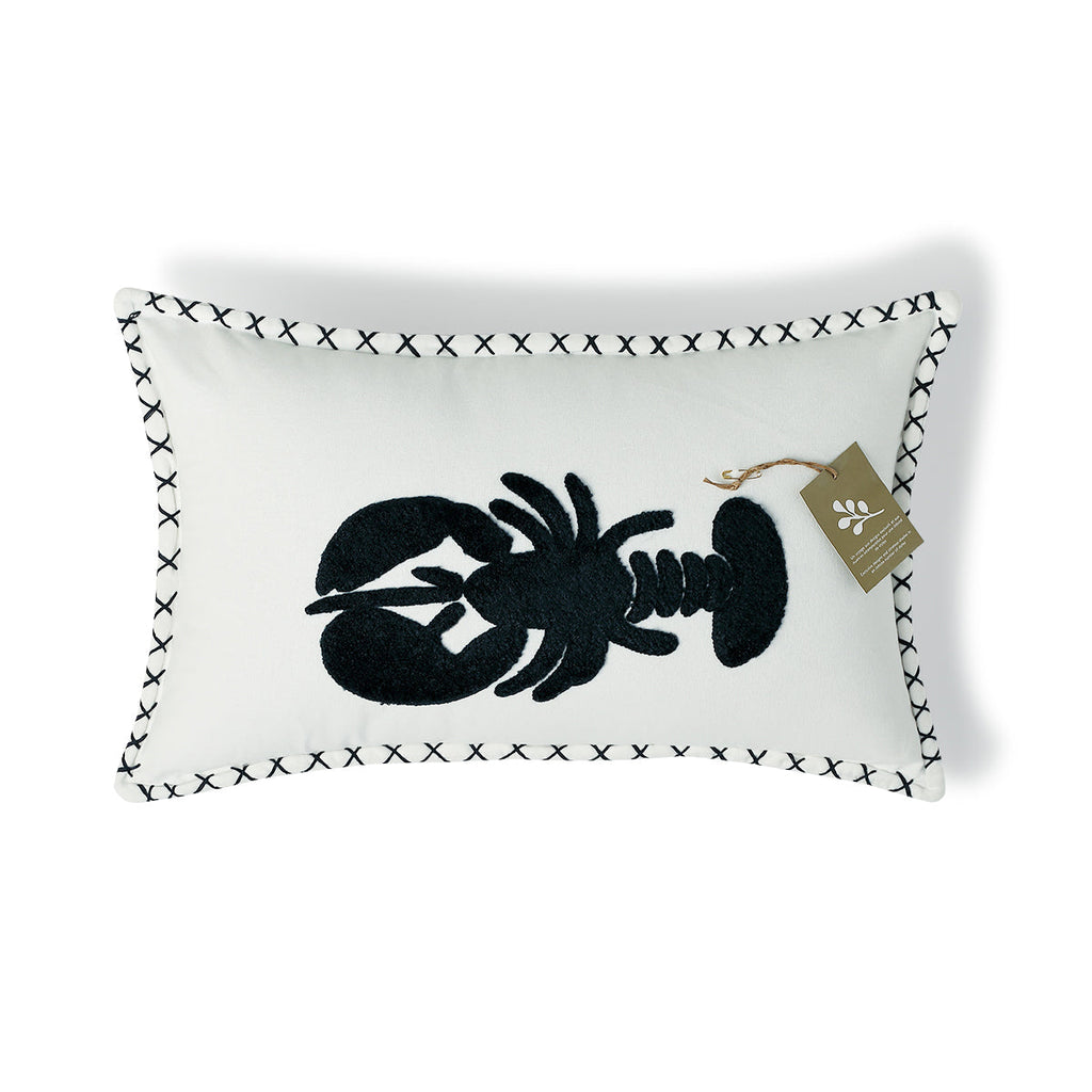 Housse de coussin toile de coton 50x30 LOBSTER    febronie.com