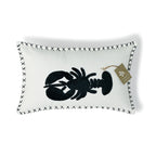 Housse de coussin toile de coton 50x30 LOBSTER    febronie.com
