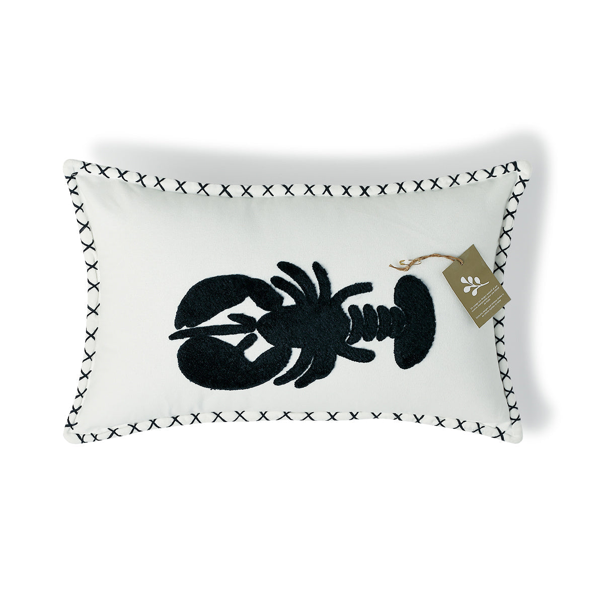 Housse de coussin toile de coton 50x30 LOBSTER    febronie.com