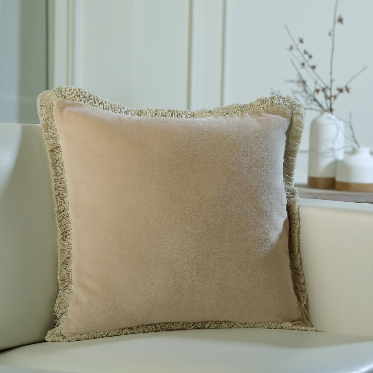 Coussin velours de coton 50x50 RIVA