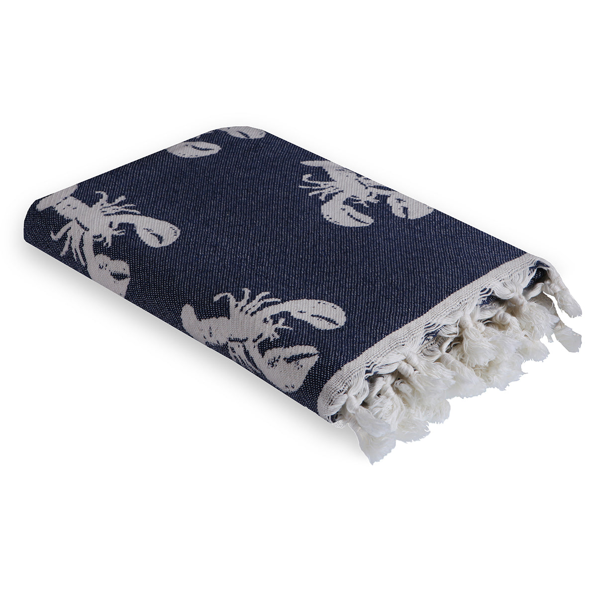 Fouta jacquard coton 100x200 HOMARD    febronie.com