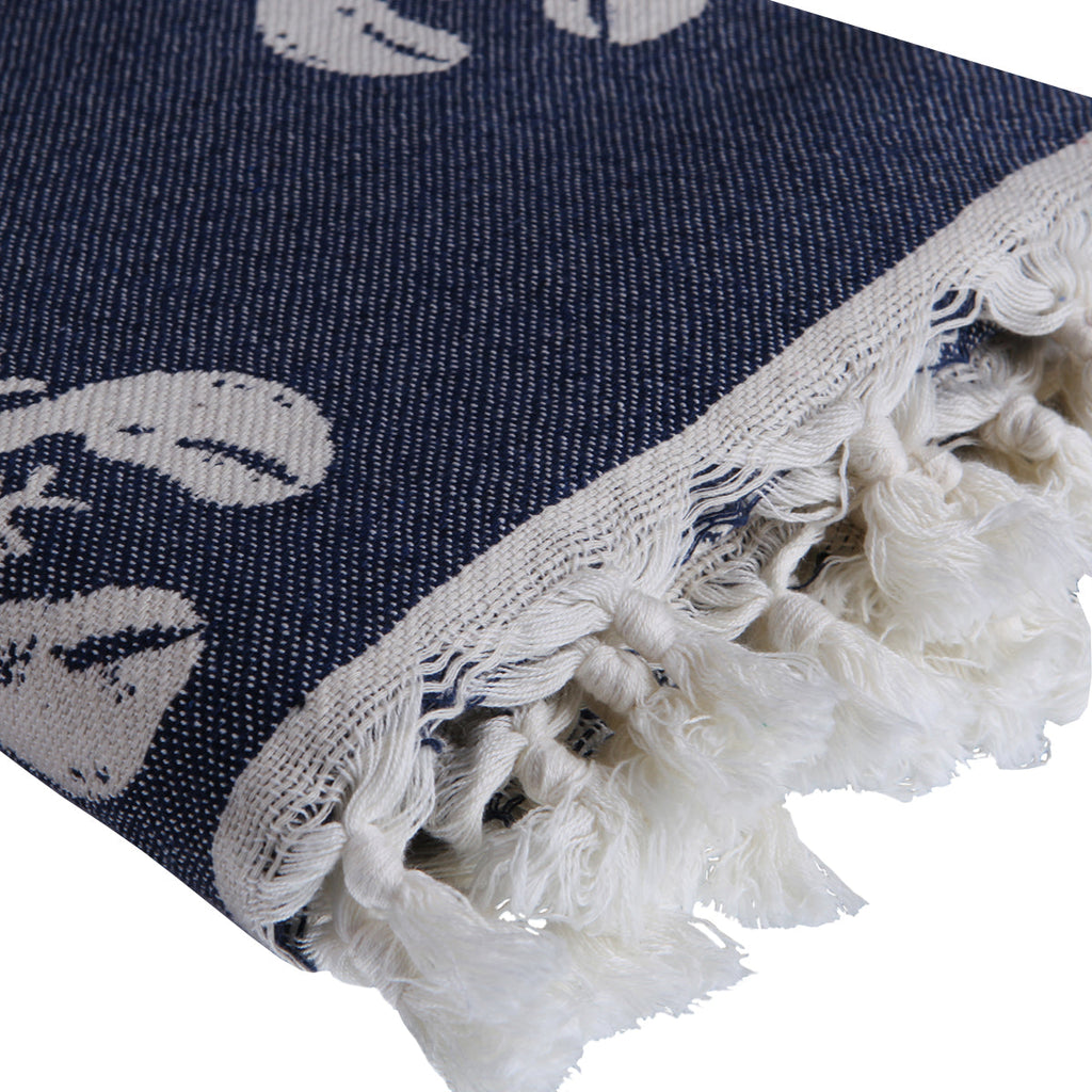 Fouta jacquard coton 100x200 HOMARD    febronie.com