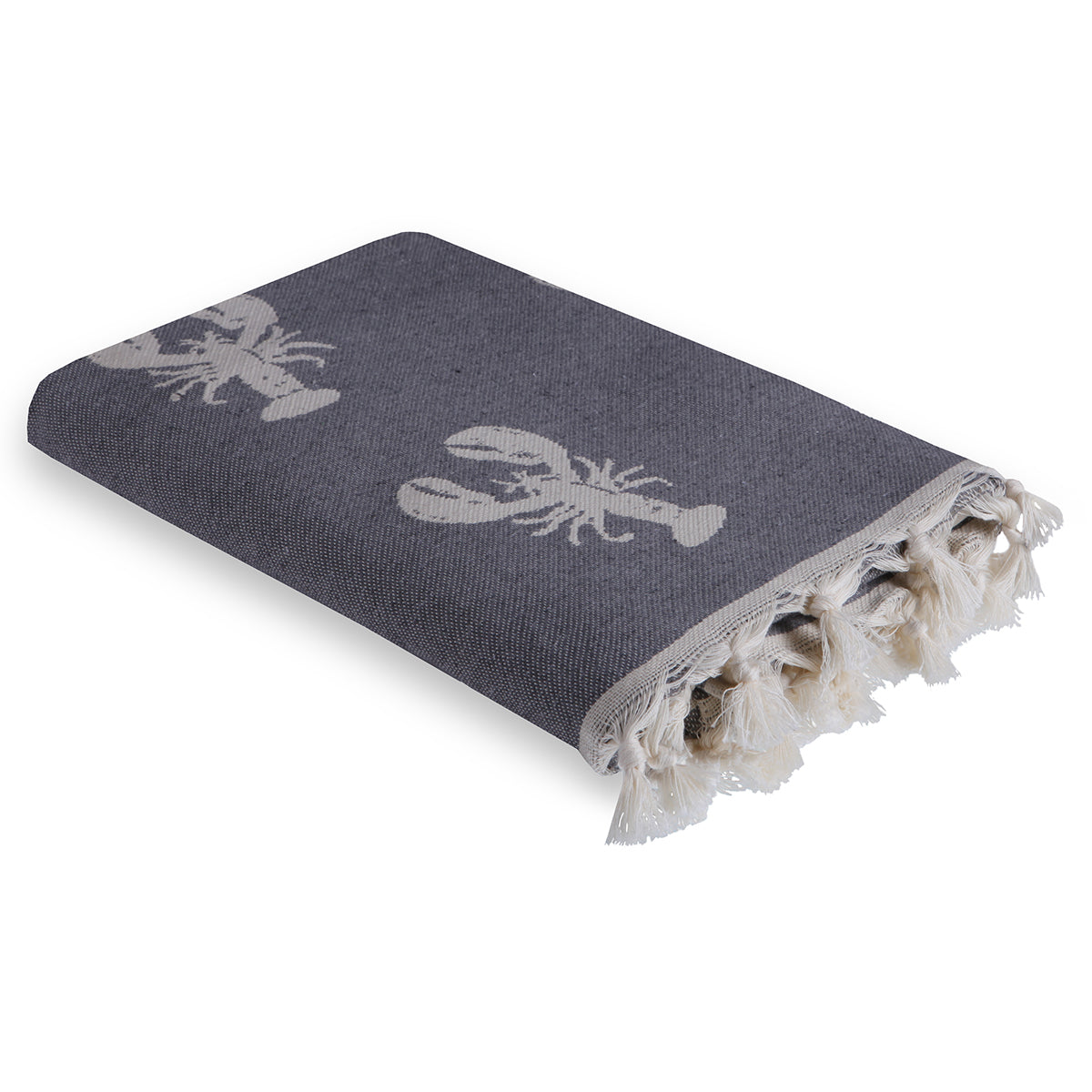 Fouta jacquard coton 100x200 HOMARD    febronie.com
