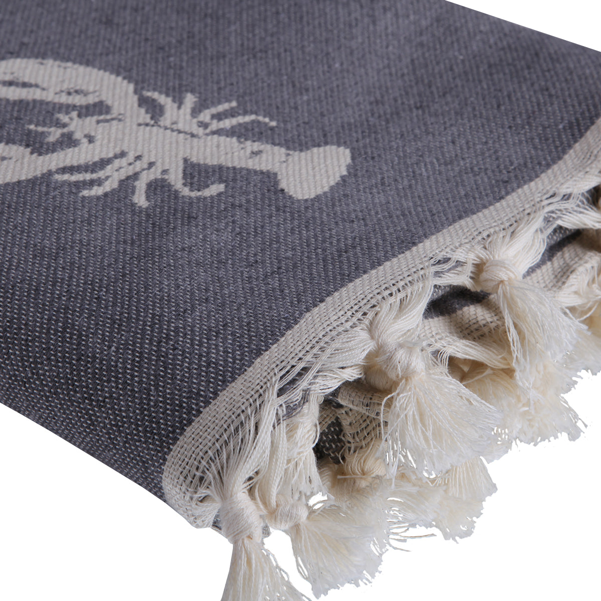 Fouta jacquard coton 100x200 HOMARD    febronie.com