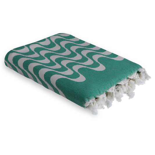 Fouta jacquard coton 100x200 CABANA - febronie.com