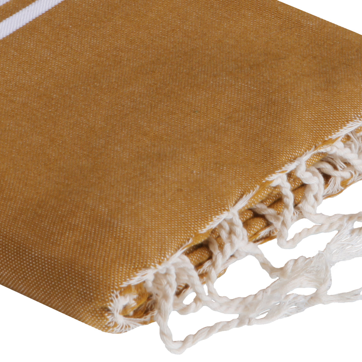 Fouta bande blanche coton ST TROPEZ 100x200