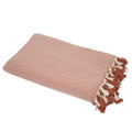 Plaid coton rouge tomette MEGEVE - 160x250 - febronie.com