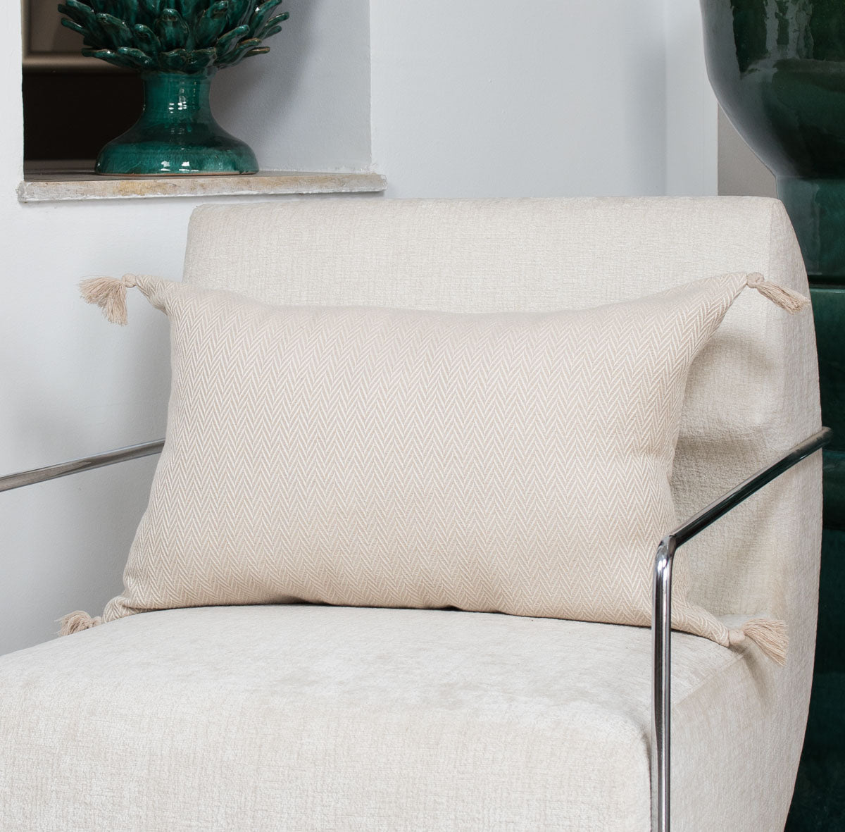 Housse de coussin coton 50x50 MEGEVE