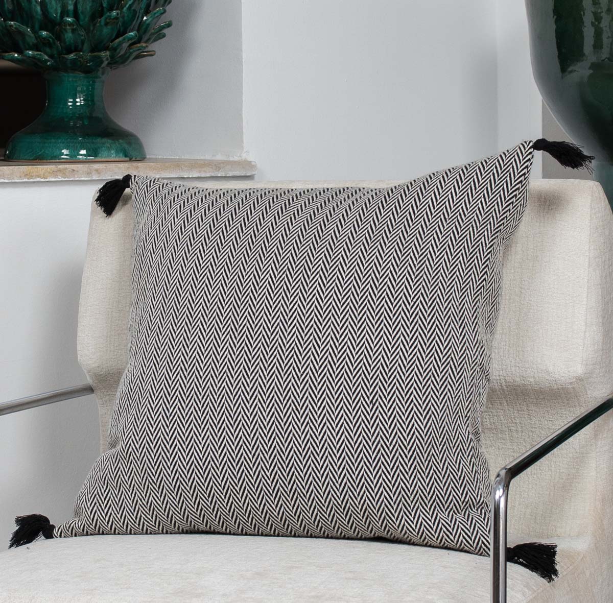Housse de coussin coton 50x50 MEGEVE