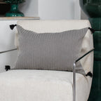 Housse de coussin coton 60x40 MEGEVE - vert olive - febronie.com