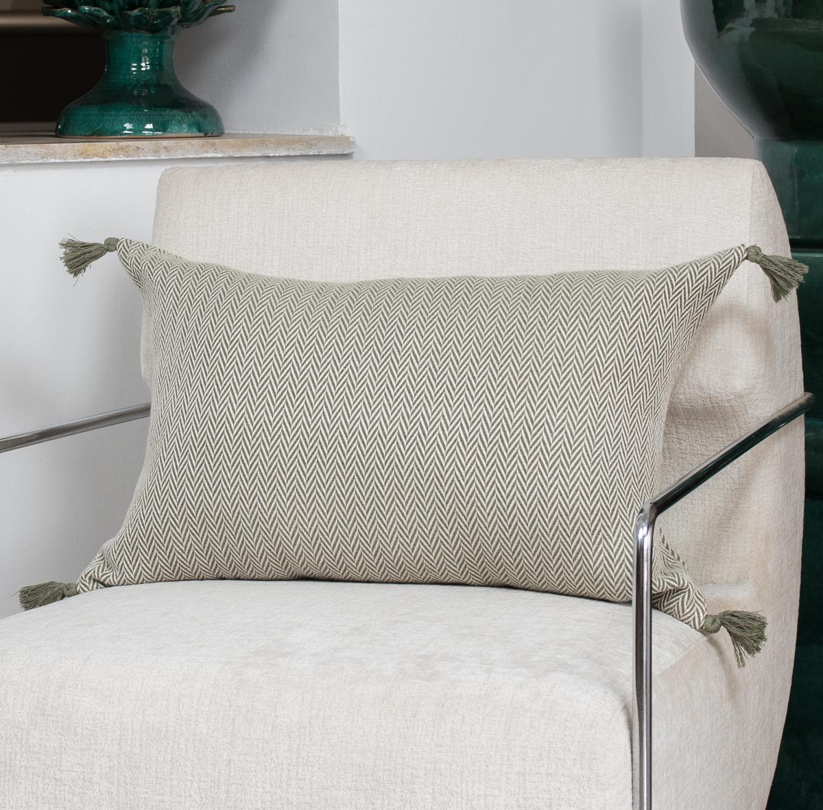 Housse de coussin coton 60x40 MEGEVE