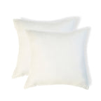 Taie d'oreiller (x2) lin lavé blanc CAMILLE - 50x70 - febronie.com