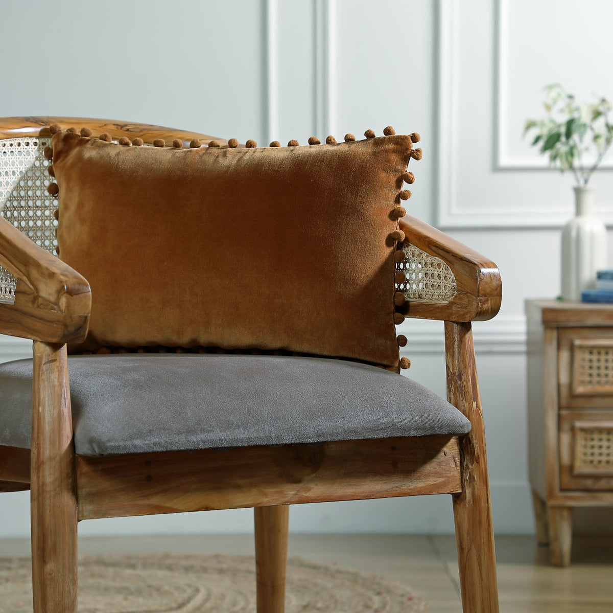Housse de coussin velours de coton 50x30 VELVET    febronie.com