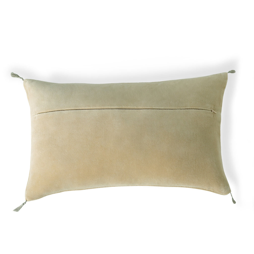 Housse de coussin velours de coton 50x30 DANUBE - dune