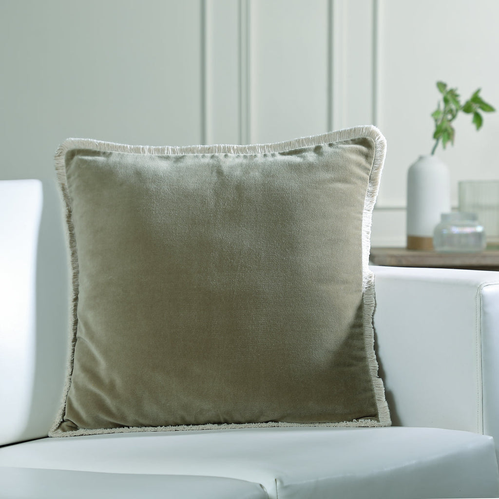 Housse de coussin velours de coton 50x50 RIVA    febronie.com