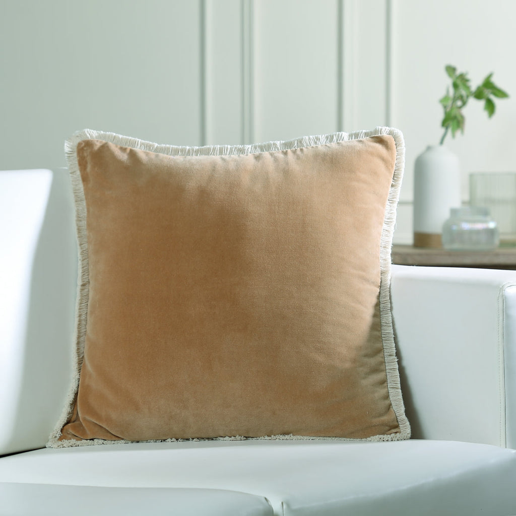 Housse de coussin velours de coton 50x50 RIVA    febronie.com