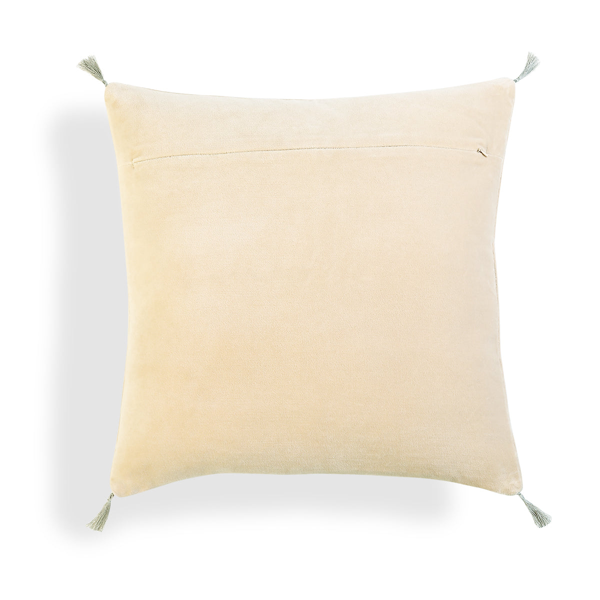 Housse de coussin velours de coton 50x50 DANUBE - dune