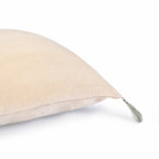 Housse de coussin velours de coton 50x50 DANUBE - dune