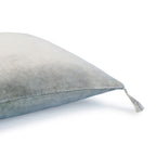Housse de coussin velours de coton 50x50 DANUBE - vert de gris