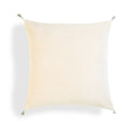 Coussin velours de coton 50x50 DANUBE - craie
