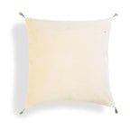 Coussin velours de coton 50x50 DANUBE - craie