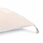 Coussin velours de coton 50x50 DANUBE - craie