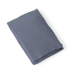 Drap housse lin lavé bleu orage CAMILLE - 180x200x30 cm