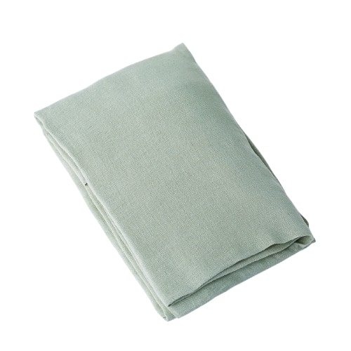 Drap housse lin lavé CAMILLE vert céladon