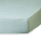 Drap housse lin lavé céladon CAMILLE - 200x200x40 cm