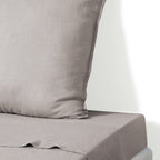 Drap plat lin lavé 270x300 CAMILLE - naturel