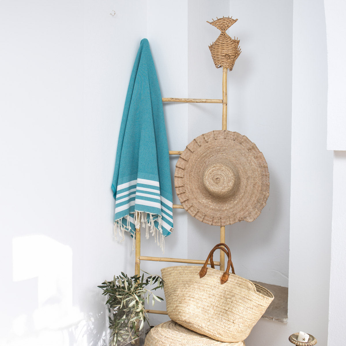 Fouta coton 100x200 NEWPORT vert canard