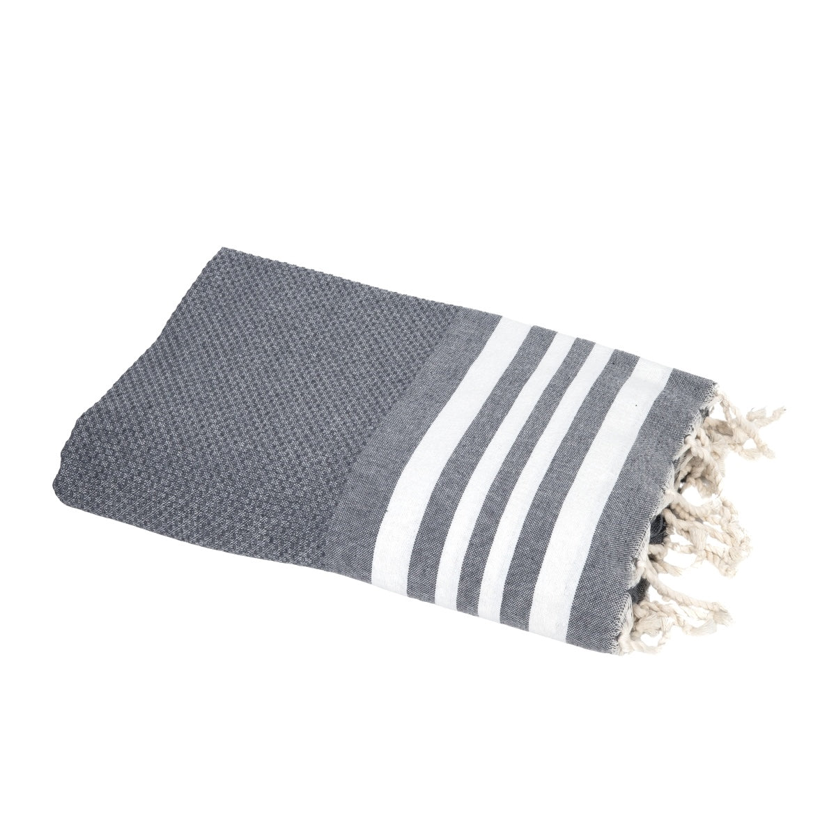 Fouta coton 100x200 NEWPORT gris moyen