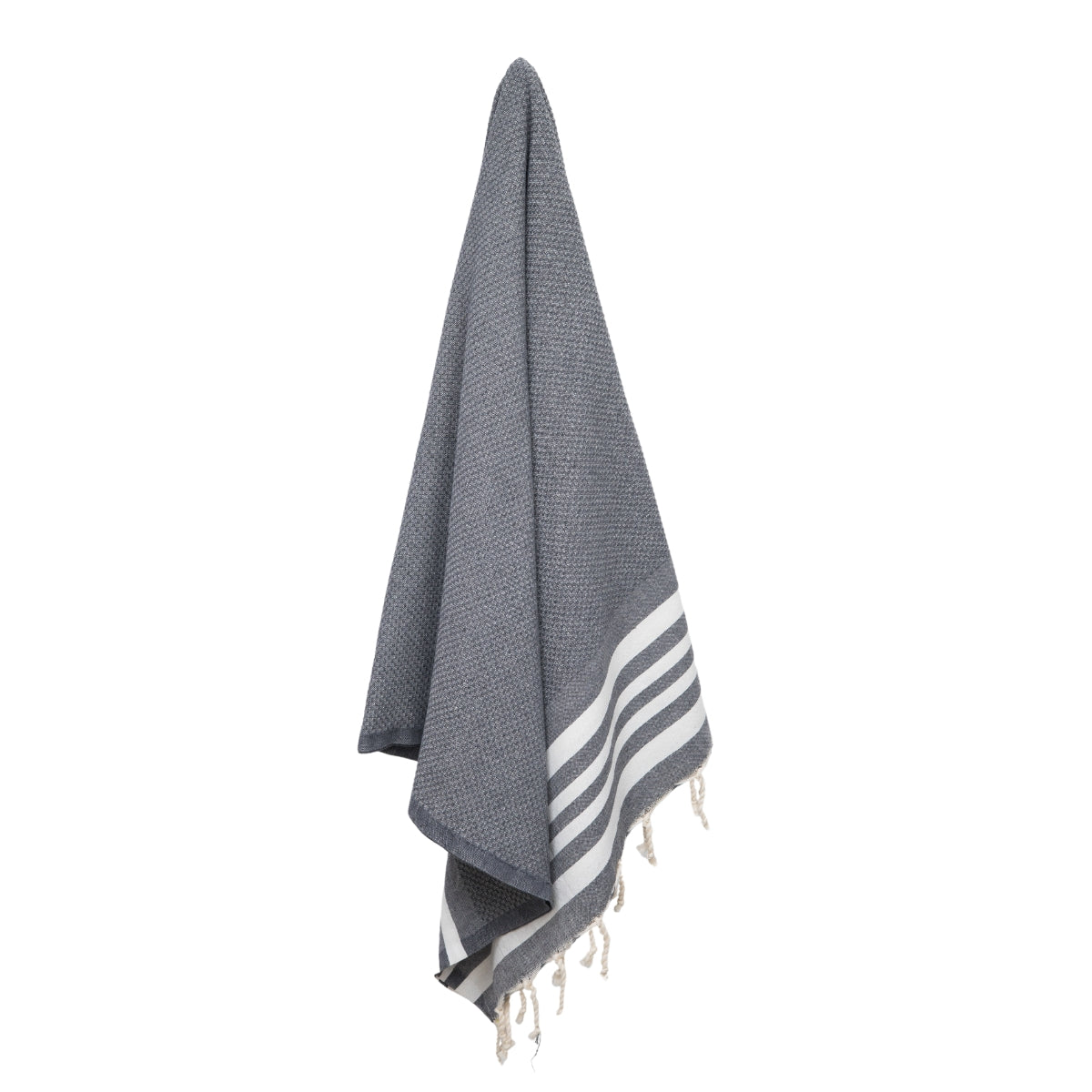Fouta coton 100x200 NEWPORT gris moyen