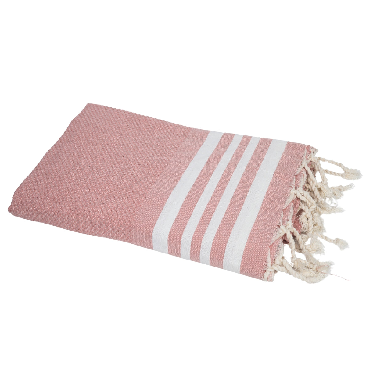 Fouta coton 100x200 NEWPORT rose poudré