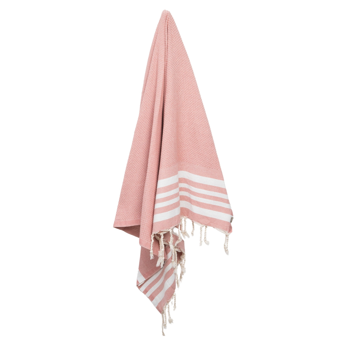 Fouta coton 100x200 NEWPORT rose poudré