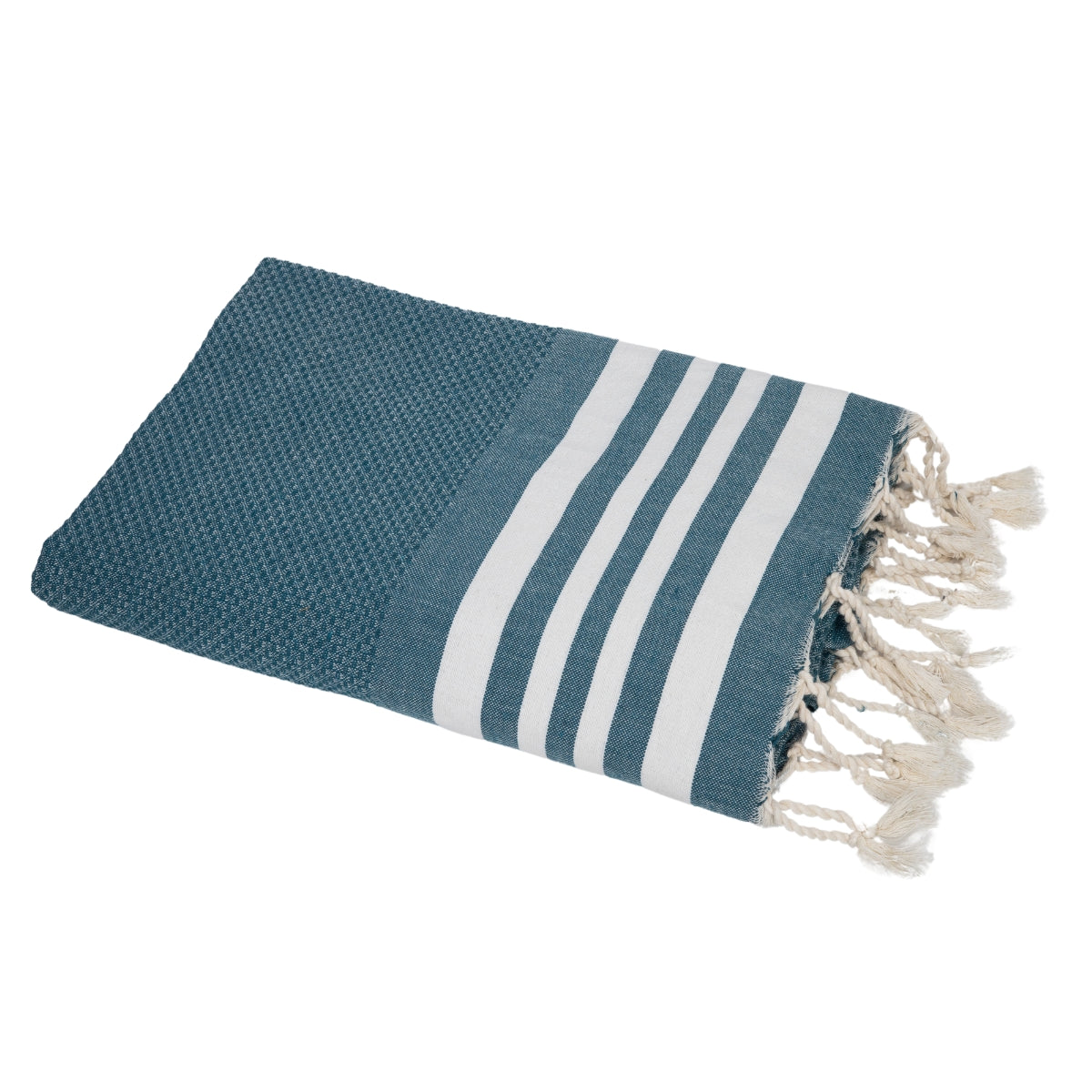Fouta coton 100x200 NEWPORT bleu pétrole