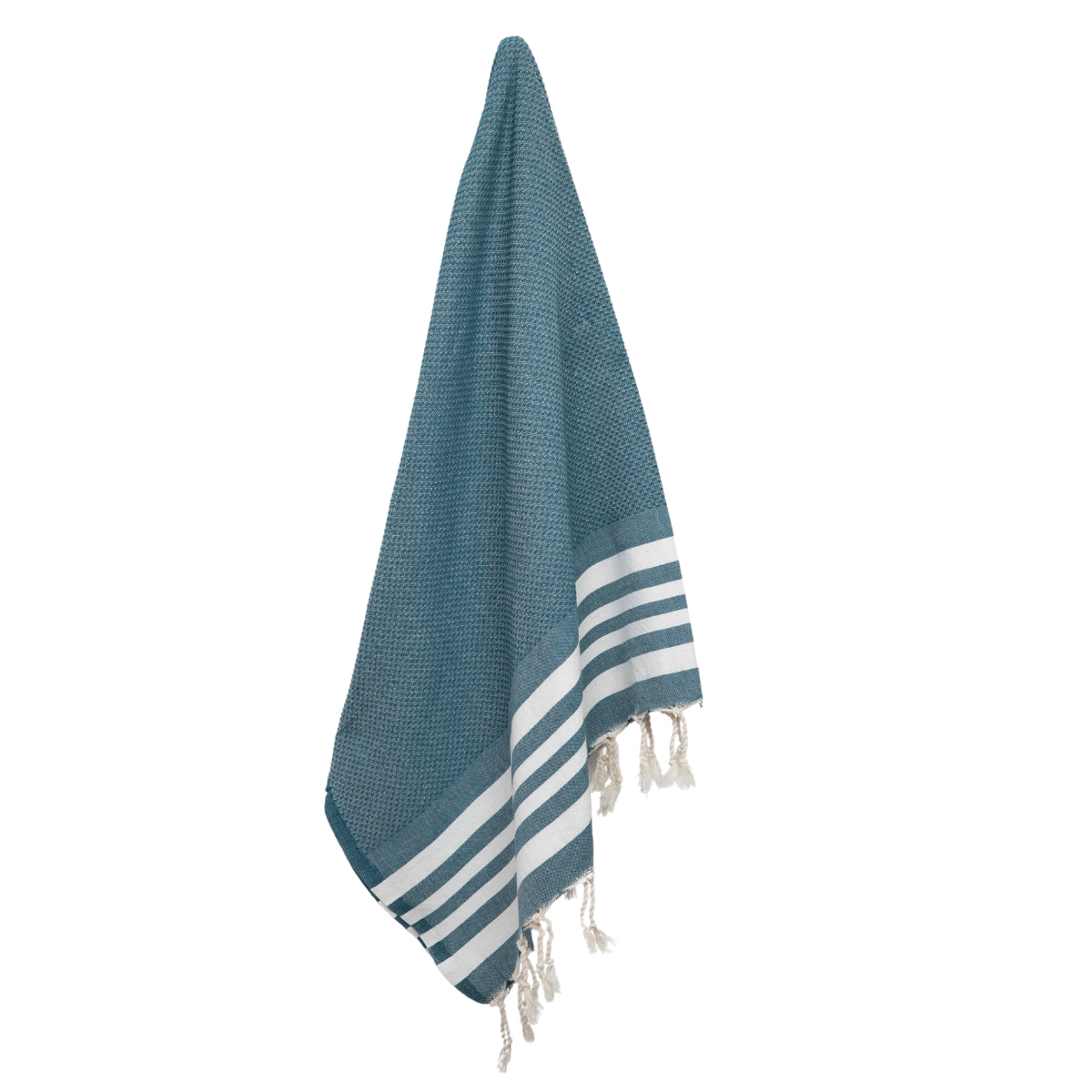 Fouta coton 100x200 NEWPORT bleu pétrole