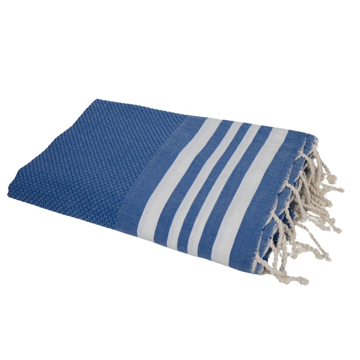 Fouta coton 100x200 NEWPORT bleu grec