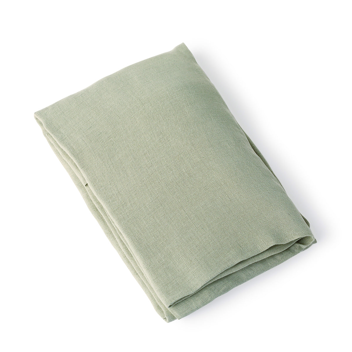 Jeté de lit lin lavé 180x250 CAMILLE - vert céladon