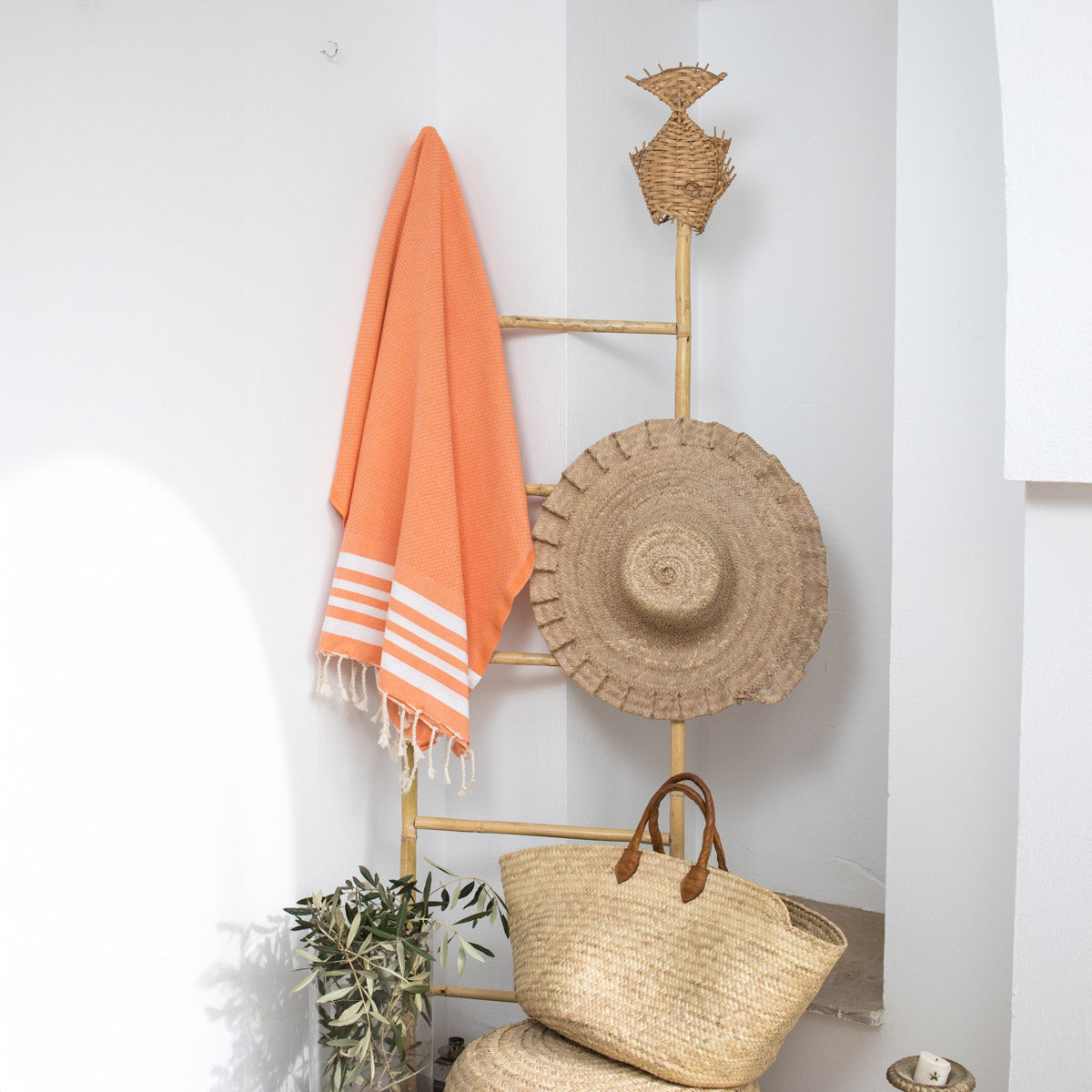 Fouta coton 100x200 NEWPORT orange