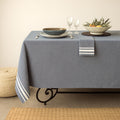 Nappe coton 150x250 MAHDIA - bleu jean