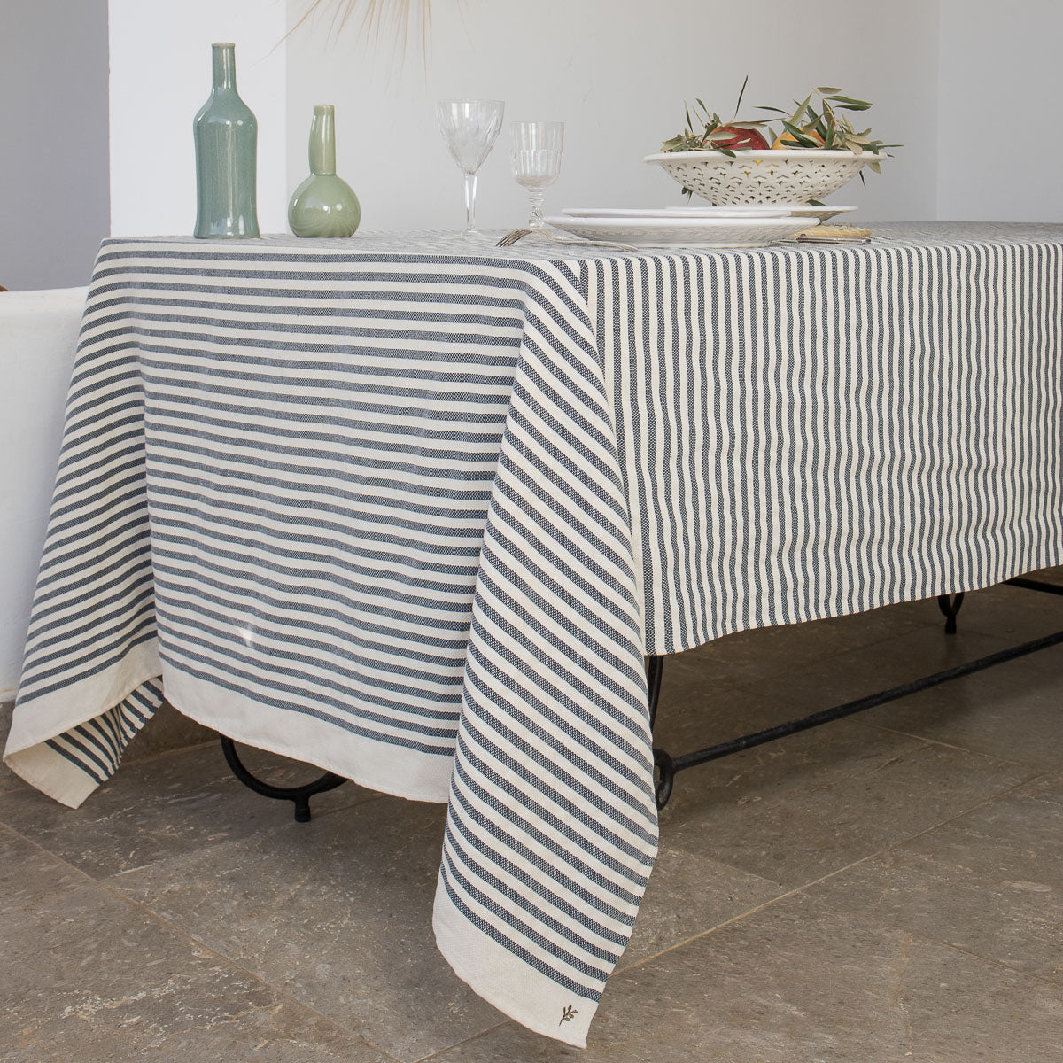 Nappe coton 150x250 HOSSEGOR - bleu denim